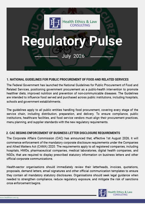 Regulatory Pulse Newsletter – July 2026